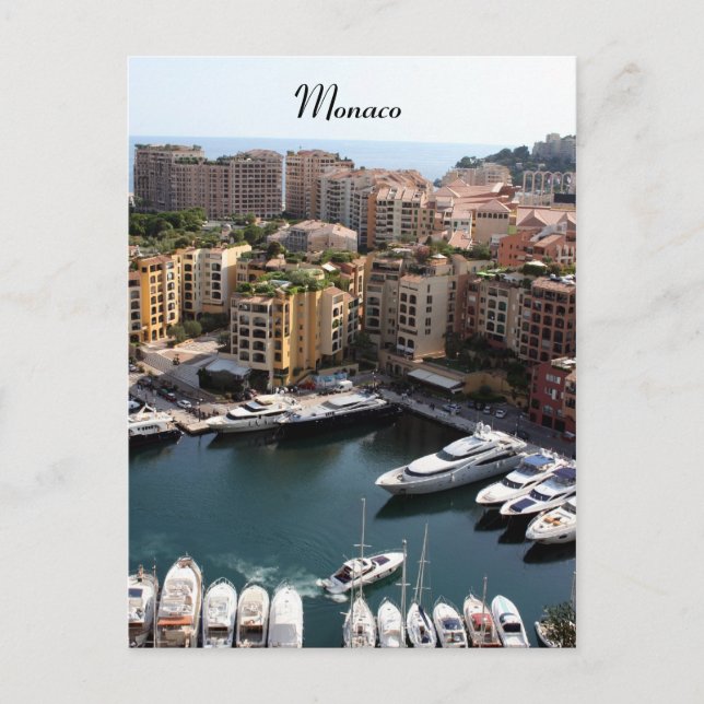 Carte Postale port de monaco (Devant)