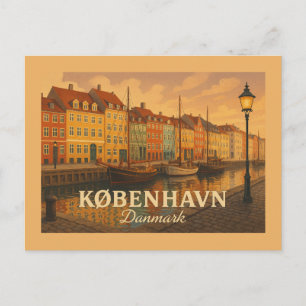 Carte Postale Port de Nyhavn à Copenhague