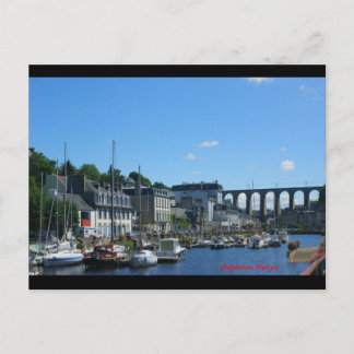 Carte Postale Port de plaisance de Morlaix et le viaduc BRETAGNE