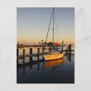 Carte Postale Port de Rockport, Texas au coucher du soleil