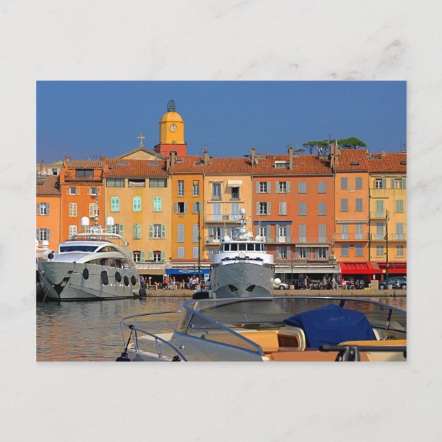 Carte Postale Port de Saint-Tropez en France (Devant)