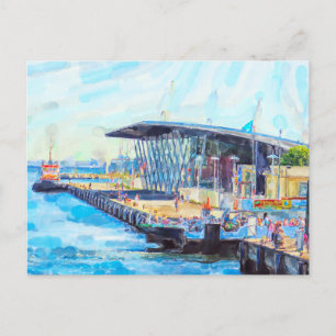 Carte Postale Port de Warnemünde Rostock. Terminal de croisière.