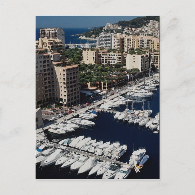 Carte Postale Port de Yacht, Monaco (Devant)