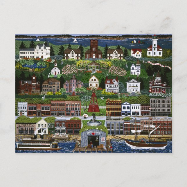 Carte Postale Port historique Townsend, Washington (Devant)