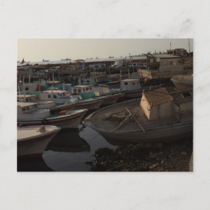 Carte Postale Port maritime avec bateaux de pêche - Tartus, Syri