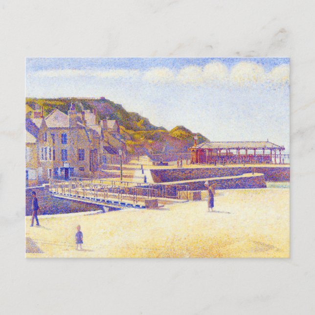Carte Postale Port par Georges Seurat (Devant)