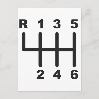 Carte Postale Porte à 6 vitesses