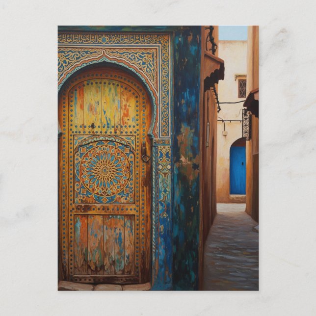 Carte Postale Porte à Fès Maroc Voyage (Devant)