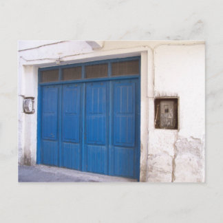 Carte Postale Porte bleue