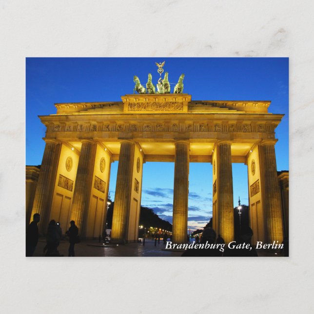 Carte Postale Porte de Brandebourg, Berlin (Devant)