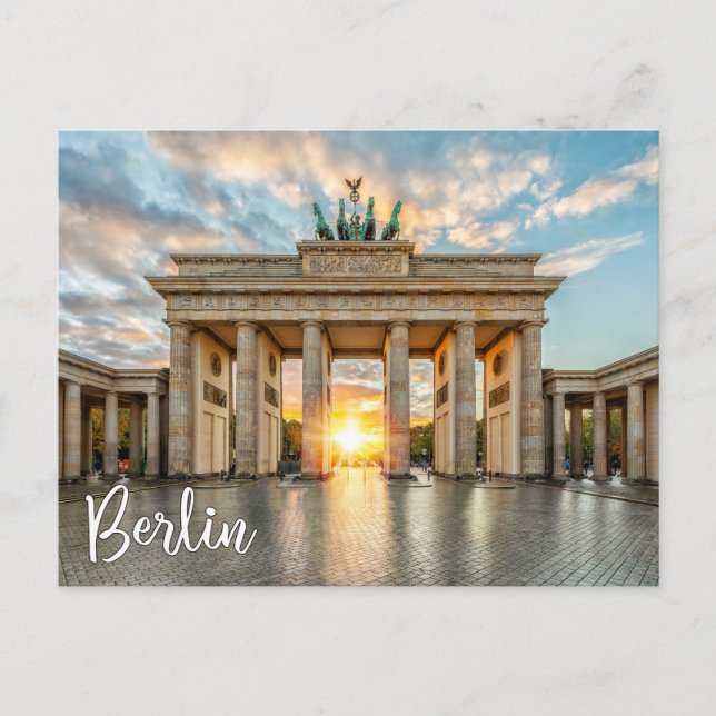 Carte Postale Porte de Brandebourg, Berlin, Allemagne (Devant)