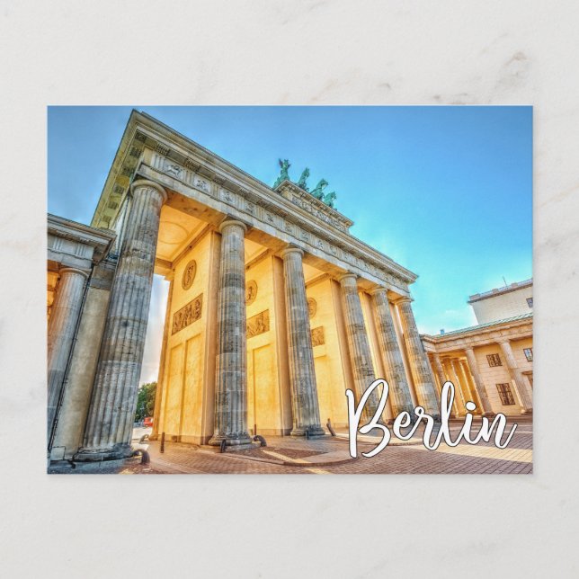 Carte Postale Porte de Brandebourg, Berlin, Allemagne (Devant)