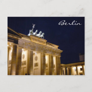 Carte Postale porte de brandenburg berlin