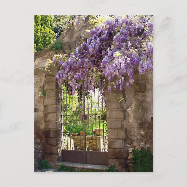 Carte Postale Porte de jardin (Devant)