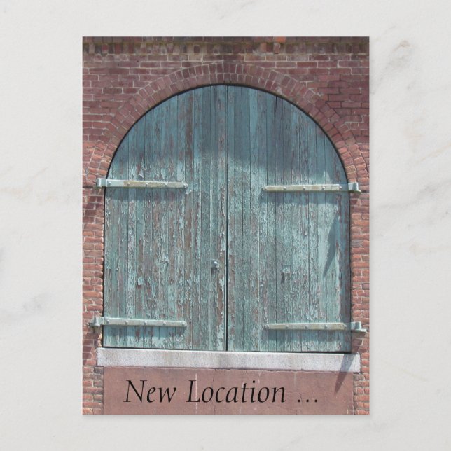 Carte postale - Porte d'entrepôt (Devant)