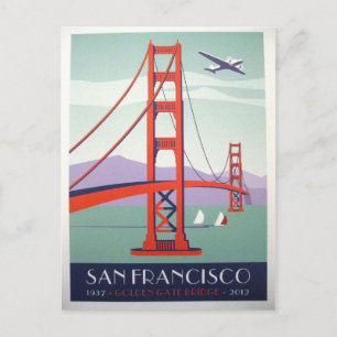 Carte Postale Porte d'or de San Francisco