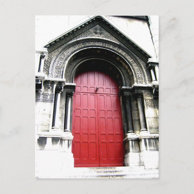 Carte Postale Porte du Sacré Coeur (Devant)