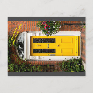 Carte Postale Porte jaune