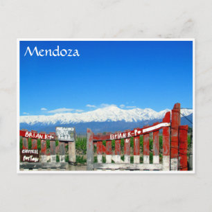 Carte Postale porte mendoza andes
