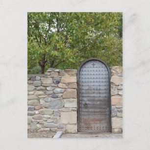 Carte Postale Porte métallique et mur
