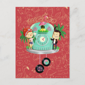Carte Postale Porte-monnaie de rouleau de rock 'n'