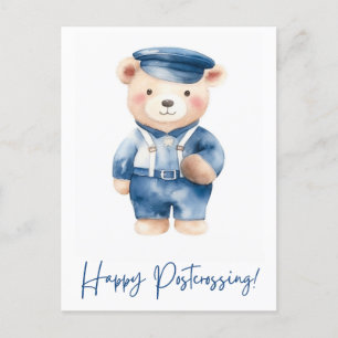 Carte Postale Porte-monnaie d'ours mignon   Passage   Aquarelle