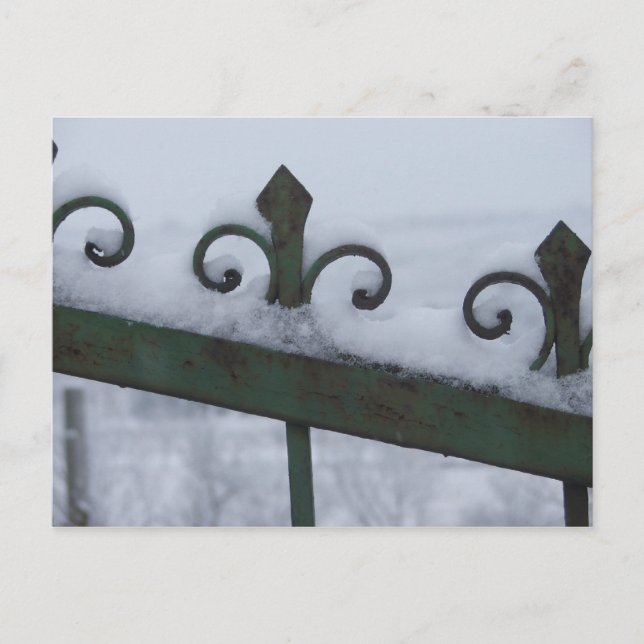 Carte Postale porte neige (Devant)