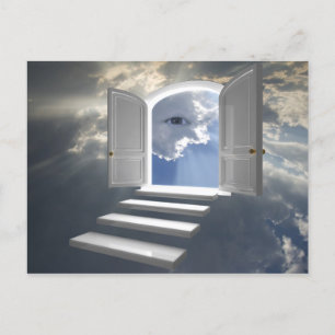 Carte Postale Porte ouverte sur un oeil mystique