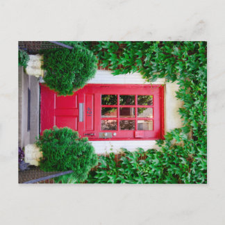 Carte postale Porte rouge