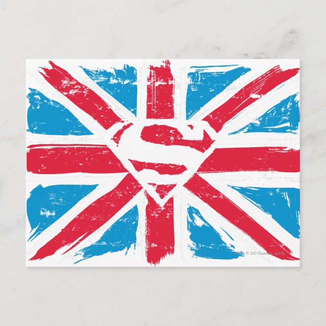 Carte Postale Porté S-Shield sur le drapeau (Devant)