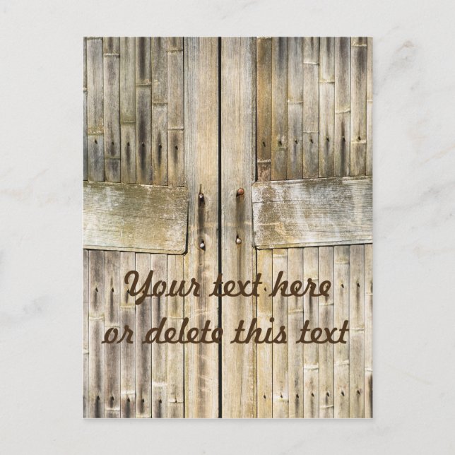 Carte Postale Portes en bambou (Devant)