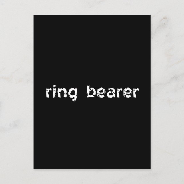 Carte Postale Porteur de l'anneau (Devant)