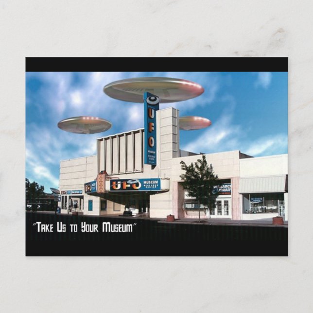 Carte Postale Portez-nous à votre musée (Devant)