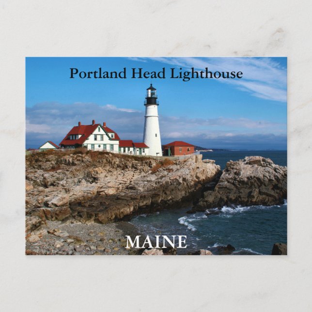 Carte Postale Portland Head Lighthouse, Maine Postcard (Devant)