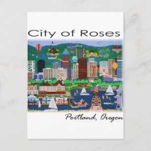 Carte Postale Portland~ La ville des Roses