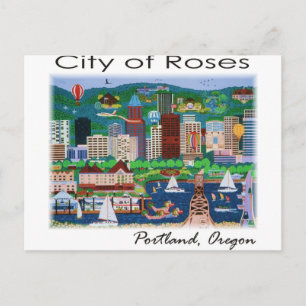 Carte Postale Portland~ La ville des Roses