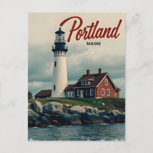 Carte Postale Portland, Maine Phare