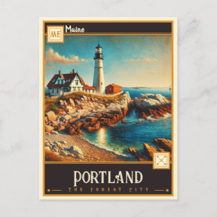 Carte Postale Portland, Maine   VINTAGE