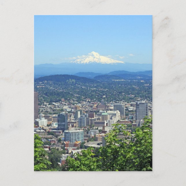 Carte Postale Portland, Oregon City et Mountain View (Devant)