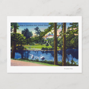 Carte Postale Portland, OregonLaurelhurst Park Scene