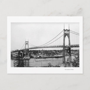 Carte Postale Portland, OU Vue du pont St. John sur