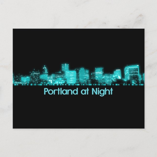 Carte Postale Portland Skyline (Devant)