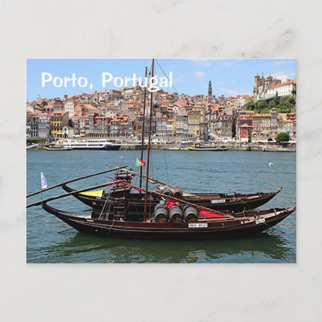 Carte Postale Porto Portugal : Bateau Offley (Devant)