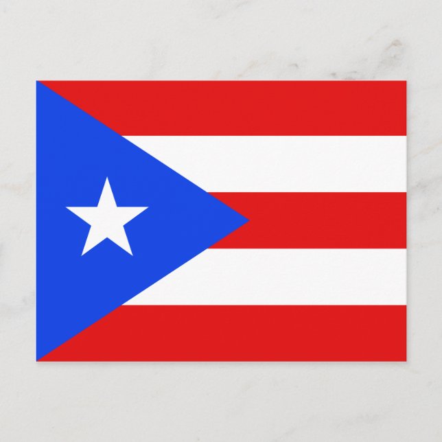 Carte postale Porto Rico Flag (Devant)