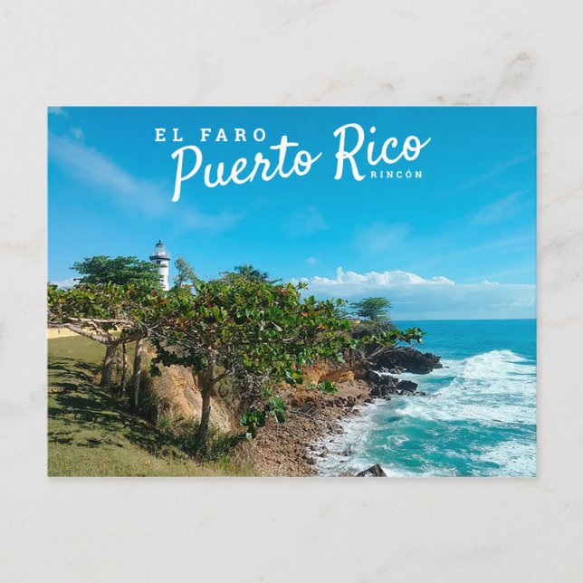 Carte Postale Porto Rico, Ricon, El Faro (Devant)