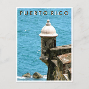 Carte Postale Porto Rico : Vue sur l'océan El Morro