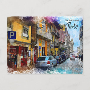 Carte Postale Porto Streets Portugal