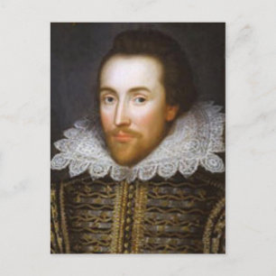Carte Postale Portrait à vie de Shakespeare