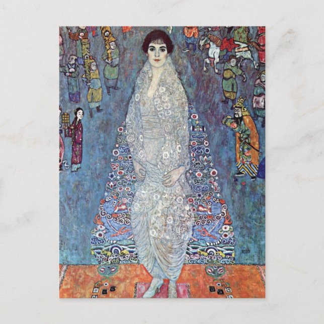 Carte Postale Portrait Baronne Elisabeth Bacchofen Echt, Klimt (Devant)