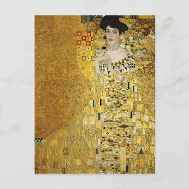 Carte Postale Portrait d'Adele Bloch-Bauer I - Gustav Klimt (Devant)